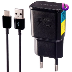 شارژر دیواری فست شارژ Samsung S10+ EP-TA200 2A QC3.0 PD + کابل تایپ سی
