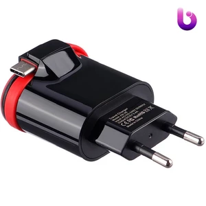 شارژر سیم وصل تایپ سی Arson AN-06 + دو پورت USB