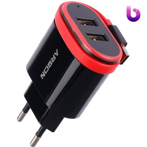 شارژر سیم وصل تایپ سی Arson AN-06 + دو پورت USB