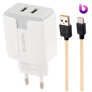شارژر دیواری فست شارژ Realme R306HY-23 3.1A 15.5W + کابل تایپ سی