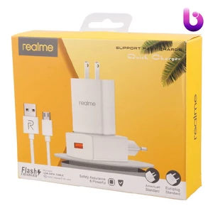 شارژر دیواری فست شارژ Realme AK933 HY-23 QC3.0 PD 2.5A 18W + کابل تایپ سی