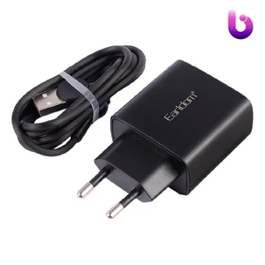 شارژر دیواری فست شارژ Earldom ES-EU15 2.4A 12W + کابل تایپ سی