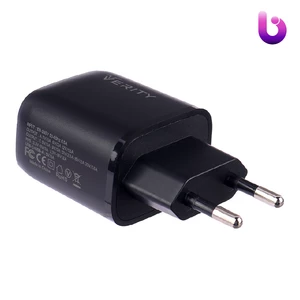 شارژر دیواری فست شارژ Verity AP 2126 QC3.0 PD 3A 33W + کابل تایپ سی