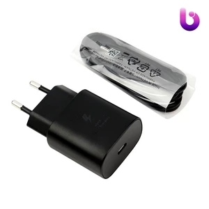 شارژر دیواری فست شارژ اورجینال Samsung EP-TA800XBEG PD 25W Type-C + کابل Type-C