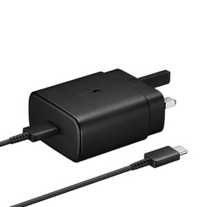 شارژر دیواری فست شارژ Samsung EP-TA845XBEGCN 3A PD 45W Type-C + کابل تبدیل تایپ سی