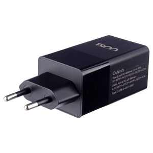 شارژر دیواری فست شارژ TSCO TTC 67 GaN 2Port QC3 PD 5A 65W Type-C + کابل تبدیل تایپ سی