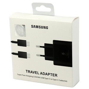 شارژر دیواری فست شارژ Samsung Note 20 EP-TA845 3A PD 45W Type-C + کابل تبدیل تایپ سی