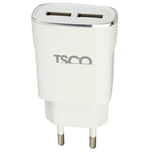 شارژر دیواری TSCO TTC57 2Port 2.4A 12W + کابل تایپ سی