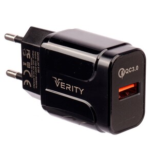 شارژر دیواری فست شارژ Verity AP-2120 QC3.0 3A 18W + کابل تایپ سی