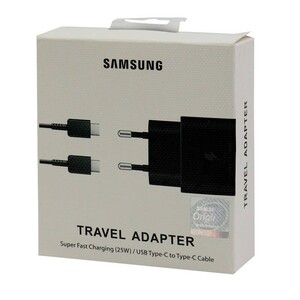 شارژر دیواری فست شارژ Samsung EP-TA800 3A PD 25W Type-C + کابل تبدیل تایپ سی