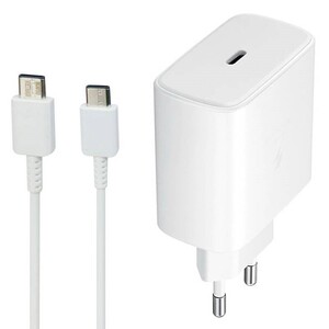 شارژر دیواری فست شارژ Samsung EP-TA800 3A PD 25W Type-C + کابل تبدیل تایپ سی