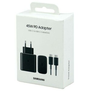 شارژر دیواری فست شارژ Samsung Note 20 EP-TA845 3A PD 45W Type-C + کابل تبدیل تایپ سی