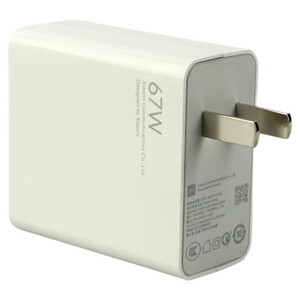 شارژر دیواری فست شارژ Xiaomi MDY-12-ES High Copy 6.1A QC3 PD 67W + کابل تایپ سی