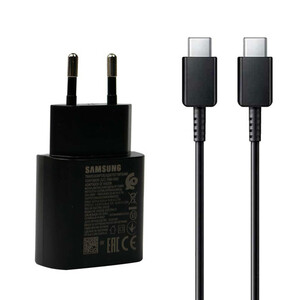 شارژر دیواری فست شارژ اصلی Samsung Note 10 EP-TA800 3A PD 25W + کابل تبدیل تایپ سی