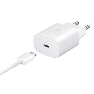 شارژر دیواری فست شارژ Samsung Note 10 EP-TA800 3A PD 25W + کابل تایپ سی شرینک
