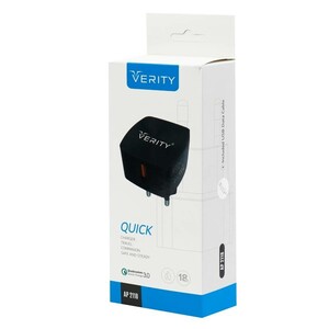 شارژر دیواری فست شارژ Verity AP-2118 QC3 3A 18W + کابل Type-C