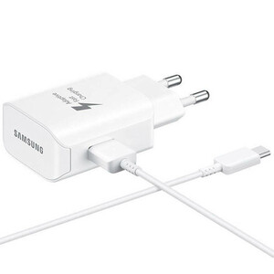 شارژر دیواری فست شارژ Samsung EP-TA300 2A 15W + کابل تایپ سی