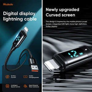 کابل آیفونی فست شارژ Mcdodo CA-106 PD 12W 3A 1.2m