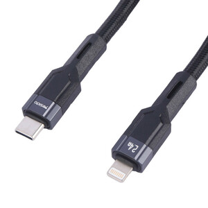 کابل تبدیل فست شارژ Yesido CA107 Type-C To Lightning PD 2.4A 1.2m