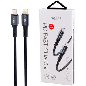 کابل تبدیل فست شارژ Yesido CA95 Type-C To Lightning PD 20W 1.2m