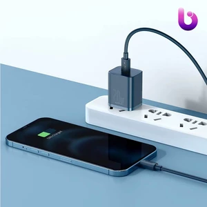 شارژر دیواری فست شارژ Baseus TZCCSUP-B 3A QC3.0 PD 20W Type-C + کابل Type-C to Lightning
