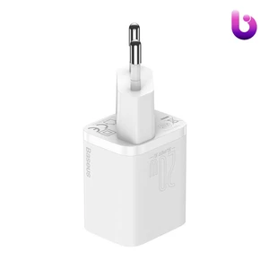 شارژر دیواری فست شارژ Baseus TZCCSUP-B 3A QC3.0 PD 20W Type-C + کابل Type-C to Lightning