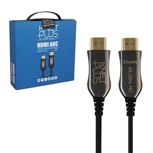 کابل HDMI 4K فیبر نوری کی نت پلاس KP-A140 طول 5 متر