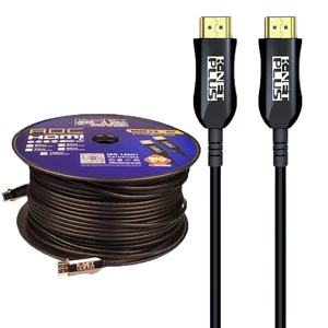 کابل HDMI 4K فیبر نوری کی نت پلاس KP-A152 طول 100 متر