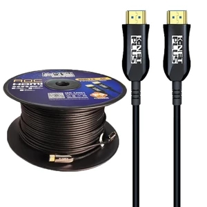 کابل HDMI 4K فیبر نوری کی نت پلاس KP-A153 طول 120 متر