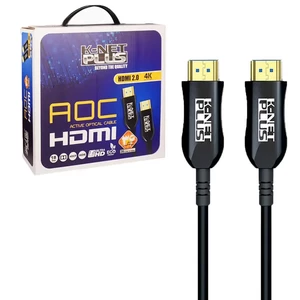 کابل HDMI 4K فیبر نوری کی نت پلاس KP-A146 طول 40 متر