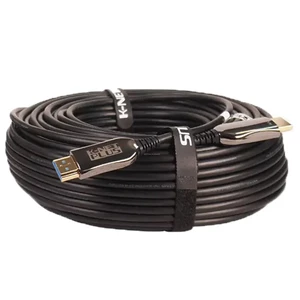 کابل HDMI 4K فیبر نوری کی نت پلاس KP-A146 طول 40 متر