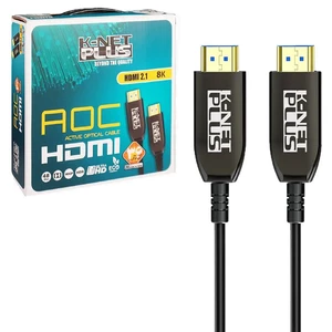 کابل HDMI 8K فیبر نوری کی نت پلاس KP-A162 طول 40 متر