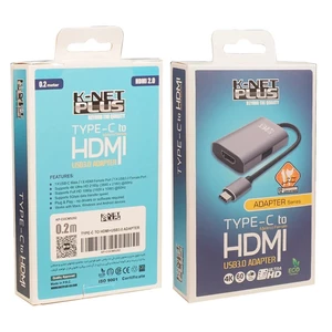 تبدیل Type-C به HDMI/USB3.0 کی نت پلاس KP-DO12