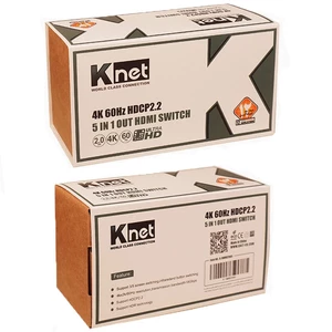 سوییچ 5 پورت HDMI کی نت K-S725 + ریموت کنترل