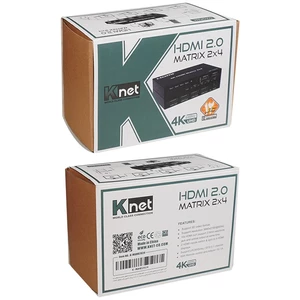 ماتریکس 2 در 4 HDMI کی نت K-M24 + ریموت کنترل