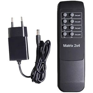 ماتریکس 2 در 4 HDMI کی نت K-M24 + ریموت کنترل