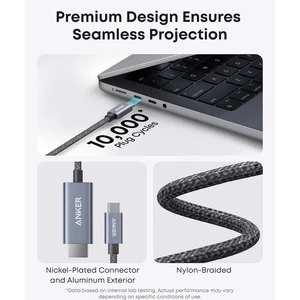کابل تبدیل Type-C به HDMI انکر A87E0H12 طول 1.8 متر