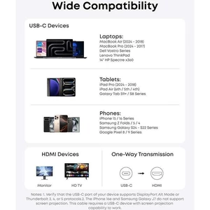 کابل تبدیل Type-C به HDMI انکر A87E0H12 طول 1.8 متر