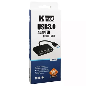 تبدیل USB 3.0 به HDMI/VGA کی نت K-CO81