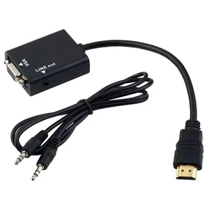 تبدیل HDMI به VGA کی نت K-CO72 + کابل صدا