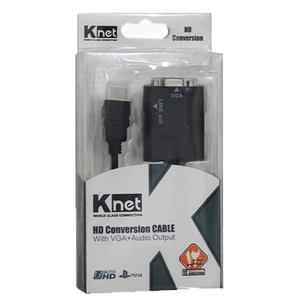 تبدیل HDMI به VGA کی نت K-CO72 + کابل صدا