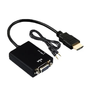 تبدیل HDMI به VGA کی نت K-CO72 + کابل صدا