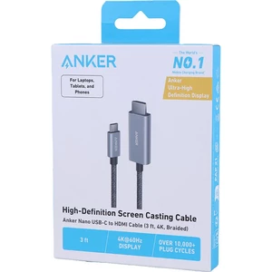 کابل تبدیل Type-C به HDMI انکر A87E0-H11 طول 0.9 متر