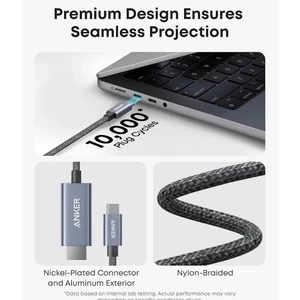 کابل تبدیل Type-C به HDMI انکر A87E0-H11 طول 0.9 متر