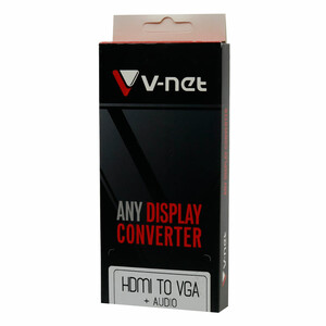 تبدیل V-net VGA To HDMI + کابل صدا