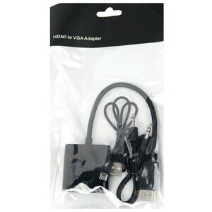 تبدیل HDMI To VGA + کابل صدا و کابل Micro USB