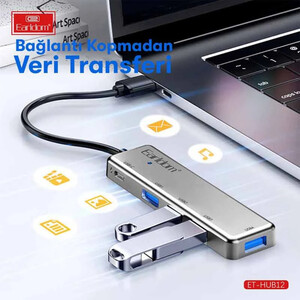 هاب 5 پورت USB ارلدام ET-HUB12