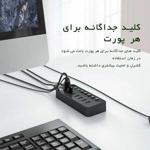 هاب 10 پورت USB 3.0 اوریکو CT2U3-10AB