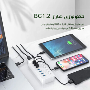 هاب 10 پورت USB 3.0 اوریکو CT2U3-10AB
