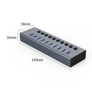 هاب 10 پورت USB3.0 اوریکو BT2U3-10AB